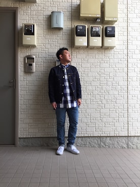 「WEAR群馬会」｜「アイテム（ジャケット/アウター）」を使った、John Lemonさん（メンズ・165cm）の秋コーディネート