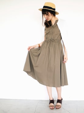 「N.（N. Natural Beauty Basic）（エヌエヌナチュラルビューティーベーシック）のアイテム（ワンピース/ドレス）」を使った、KANAさん（レディース・163cm）の春コーディネート