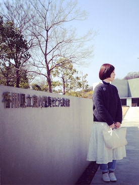 「HASAMI（ハサミ）のアイテム」を使った、MIYUさん（レディース・160cm）の春コーディネート