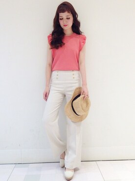 「MINIMUM（ミニマム）のアイテム（パンツ）」を使った、minimum_staffさん（レディース・164cm）の春コーディネート