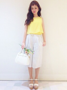 「MINIMUM（ミニマム）のアイテム（パンツ）」を使った、minimum_staffさん（レディース・164cm）の春コーディネート