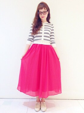 「MINIMUM（ミニマム）のアイテム（スカート）」を使った、minimum_staffさん（レディース・164cm）の春コーディネート