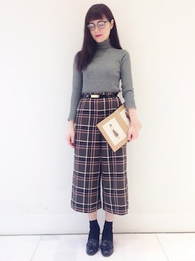 「MINIMUM（ミニマム）のアイテム（パンツ）」を使った、minimum_staffさん（レディース・164cm）の秋コーディネート