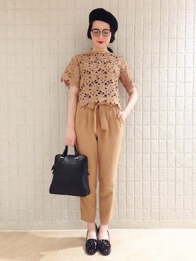 「MINIMUM（ミニマム）のアイテム（パンツ）」を使った、minimum_staffさん（レディース・164cm）の秋コーディネート