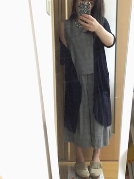 「A part by（アパートバイ）のアイテム（オールインワン・サロペット）」を使った、じゃーたんさん（レディース・151cm）の秋コーディネート