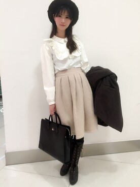 葉月さん（レディース・163cm）の冬コーディネート