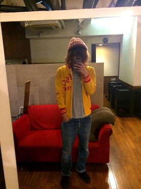 「アイテム（ジャージ）」を使った、TKTさん（メンズ・178cm・20代）の春コーディネート