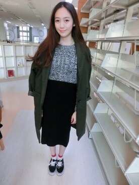 「skirt」｜「アイテム（腕時計）」を使った、weiweiさん（レディース・165cm）の冬コーディネート