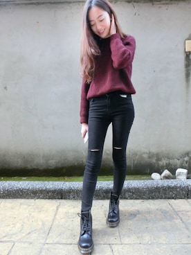 「Martens」｜weiweiさん（レディース・165cm）の冬コーディネート