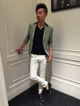 「5351 POUR LES HOMMES（ゴーサンゴーイチプールオム）のアイテム」を使った、daiさん（メンズ・180cm）の春コーディネート