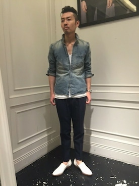 「5351 POUR LES HOMMES（ゴーサンゴーイチプールオム）のアイテム」を使った、daiさん（メンズ・180cm）の春コーディネート