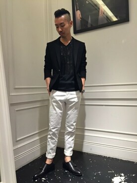 「モンクストラップ」｜daiさん（メンズ・180cm）の夏コーディネート