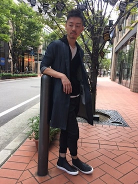 「5351 POUR LES FEMMES（ゴーサンゴーイチプールファム）のアイテム（パンツ）」を使った、daiさん（メンズ・180cm）の秋コーディネート