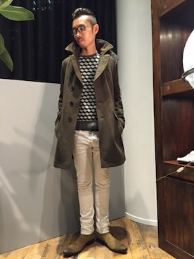 「5351 POUR LES HOMMES（ゴーサンゴーイチプールオム）のアイテム（ダウンジャケット/コート）」を使った、daiさん（メンズ・180cm）の秋コーディネート