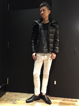 「5351 POUR LES HOMMES（ゴーサンゴーイチプールオム）のアイテム（ダウンジャケット/コート）」を使った、daiさん（メンズ・180cm）の冬コーディネート