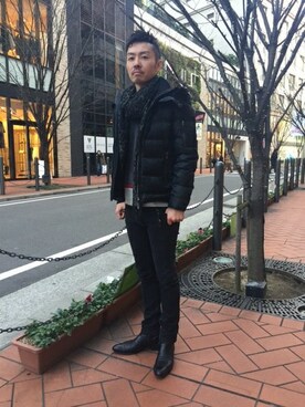 「5351 POUR LES HOMMES（ゴーサンゴーイチプールオム）のアイテム（ダウンジャケット/コート）」を使った、daiさん（メンズ・180cm）の冬コーディネート
