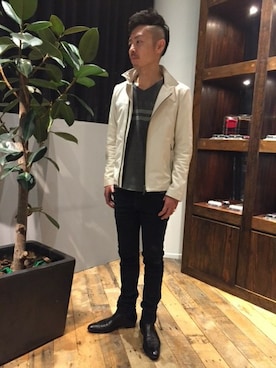 「5351 POUR LES HOMMES（ゴーサンゴーイチプールオム）のアイテム（パンツ）」を使った、daiさん（メンズ・180cm）の冬コーディネート