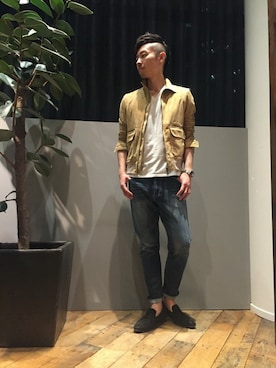 「5351 POUR LES HOMMES（ゴーサンゴーイチプールオム）のアイテム（パンツ）」を使った、daiさん（メンズ・180cm）の冬コーディネート