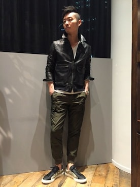 「5351 POUR LES HOMMES（ゴーサンゴーイチプールオム）のアイテム」を使った、daiさん（メンズ・180cm）の冬コーディネート