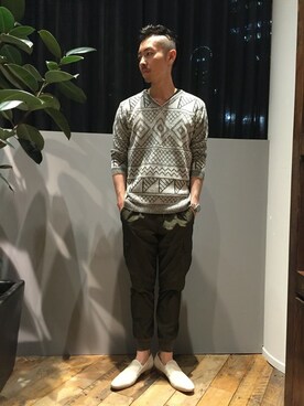 「5351 POUR LES HOMMES（ゴーサンゴーイチプールオム）のアイテム」を使った、daiさん（メンズ・180cm）の春コーディネート