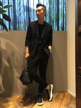 「buddy（バディ）のアイテム（スニーカー）」を使った、daiさん（メンズ・180cm）の春コーディネート