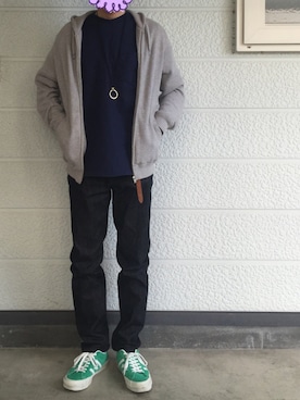 「ALLEGE（アレッジ）のアイテム（アクセサリー）」を使った、サトイさん（メンズ・170cm）の春コーディネート