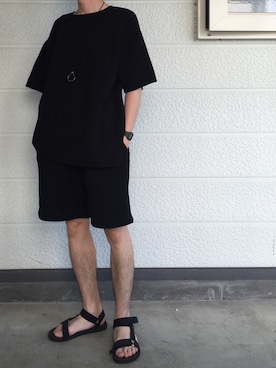 「ALLEGE（アレッジ）のアイテム（アクセサリー）」を使った、サトイさん（メンズ・170cm）の夏コーディネート