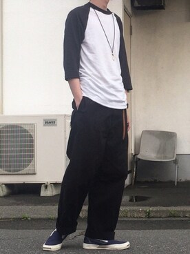 「ALLEGE（アレッジ）のアイテム（アクセサリー）」を使った、サトイさん（メンズ・170cm）の夏コーディネート