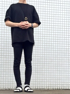 「ALLEGE（アレッジ）のアイテム（アクセサリー）」を使った、サトイさん（メンズ・170cm）の夏コーディネート