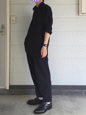 「UNIVERSAL PRODUCTS（ユニバーサルプロダクツ）のアイテム（スラックス）」を使った、サトイさん（メンズ・170cm）の夏コーディネート
