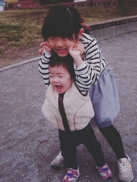 myさん（キッズ・110cm）の春コーディネート