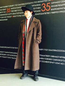 「学校」｜「アイテム（その他アウター）」を使った、KAICHANさん（メンズ・168cm）の冬コーディネート