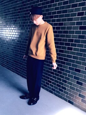 「LASSU&FRISS（ラスアンドフリス）の[ベーシックデザイン] ビットローファー（ローファー）」を使った、Kyoheyさん（メンズ・168cm）の秋コーディネート