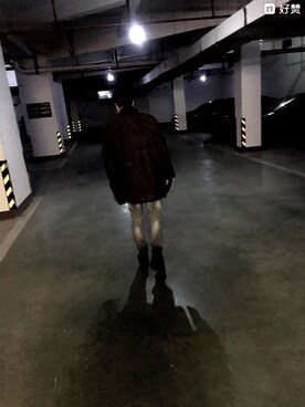 「cybergreenのアイテム（アンダーウェア、その他）」を使った、JiangShaoDong__loserさん（メンズ・178cm）の冬コーディネート