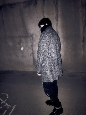 「KTZ（ケイティーゼット）のアイテム（パーカー、ブラック系）」を使った、JiangShaoDong__loserさん（メンズ・178cm）の冬コーディネート