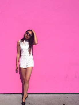「rompers_wmag」｜Pollyさん（レディース・173cm）の夏コーディネート