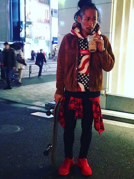 「アイテム（カバーオール）」を使った、Ryutaro Unnoさん（メンズ・166cm・20代）の冬コーディネート