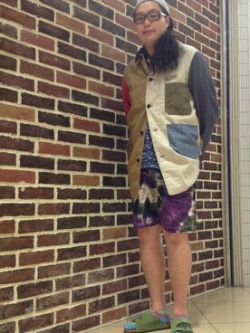 日下部氏さん(メンズ・180cm)の春コーディネート