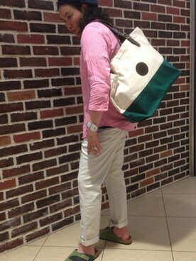 日下部氏さん(メンズ・180cm)の春コーディネート