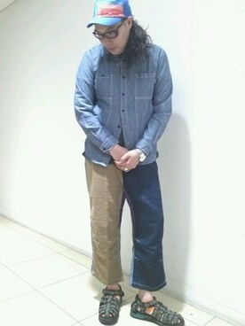 日下部氏さん（メンズ・180cm）の春コーディネート