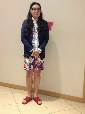 日下部氏さん（メンズ・180cm）の夏コーディネート