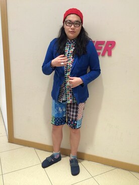 日下部氏さん(メンズ・180cm)の春コーディネート