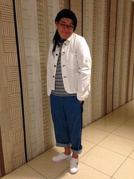 日下部氏さん（メンズ・180cm）の夏コーディネート