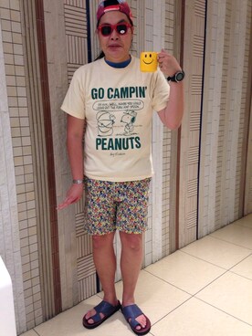 日下部氏さん(メンズ・180cm)の夏コーディネート