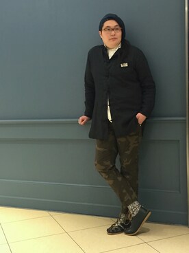 日下部氏さん（メンズ・180cm）の春コーディネート