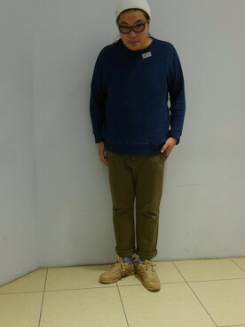 日下部氏さん（メンズ・180cm）の秋コーディネート