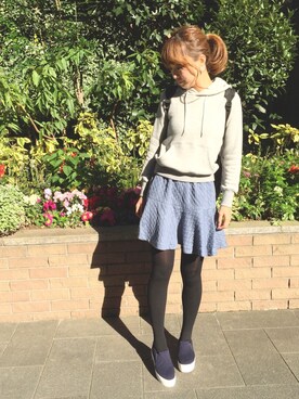「RANDA」｜「アイテム（スニーカー）」を使った、kumemiさん（レディース・154cm）の冬コーディネート