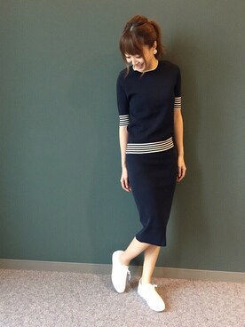 「RANDA」｜「アイテム（スニーカー）」を使った、kumemiさん（レディース・154cm）の春コーディネート