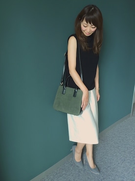 「RANDA（ランダ）のアイテム（バッグ）」を使った、kumemiさん（レディース・154cm）の夏コーディネート