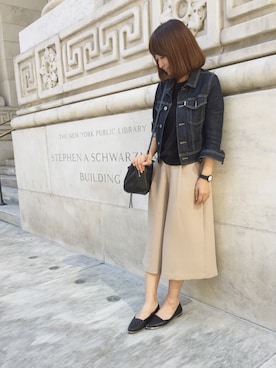 「NY」｜kumemiさん（レディース・154cm）の秋コーディネート